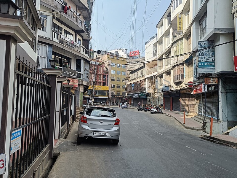 Panoramic view of Aizawl city from Durtlang Hills, Mizoram