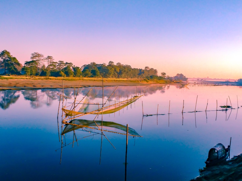 Majuli Island in Assam — the world's largest river island and one of the most budget-friendly destinations in northeast India