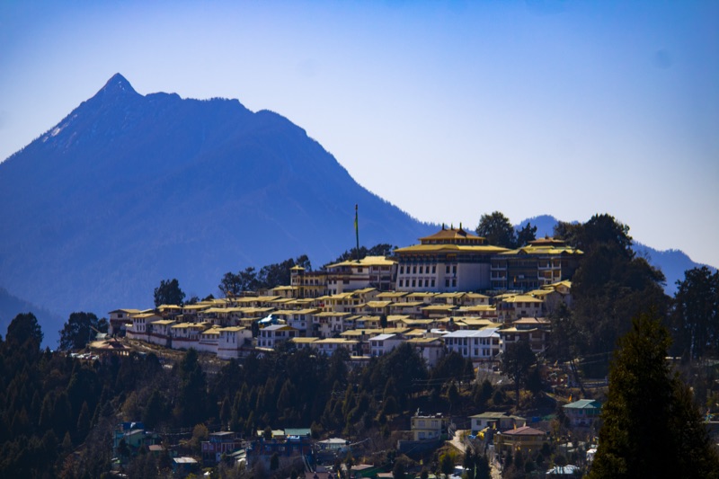 Tawang Monastery viewed from a distance, Arunachal Pradesh — the largest monastery in India and second largest in the world